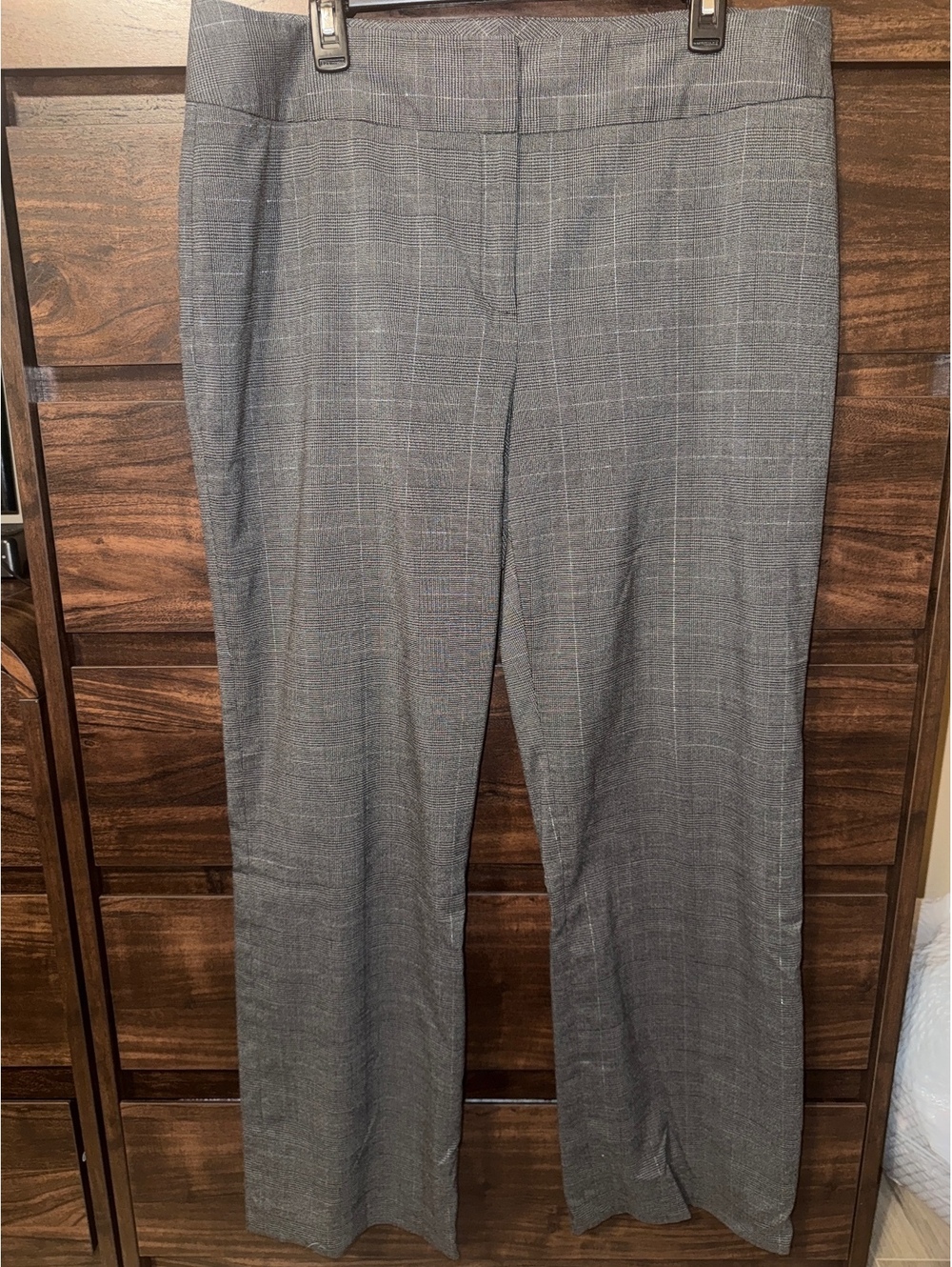 Style & Co. Women's Stretch Gray Plaid Dress Pants Size 16